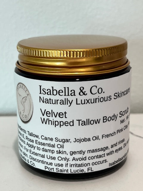Velvet Tallow Sugar Scrub - 4 oz
